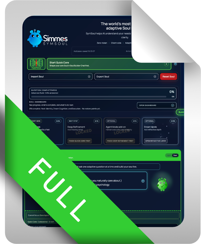 SymSoul Full product document asset